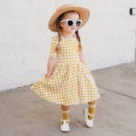 Checkered Summer Dress for Girls